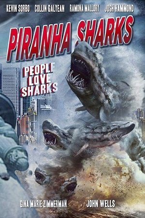 Piranha Sharks Poster